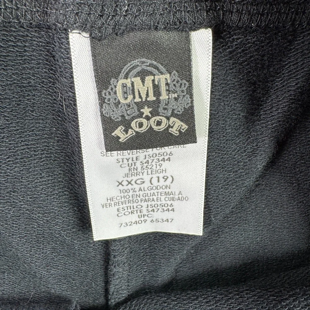 Cmt Loot Sweat Shorts Junior 19 2XL Black‎ Country Music Forever Lounge Resort